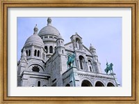 Framed Sacred Heart Cathedral in Montmartre, Paris