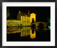 Framed Beguinage at Night, Bruges, Belgium