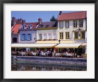 Framed Amiens Built on Waterways and Canals, France