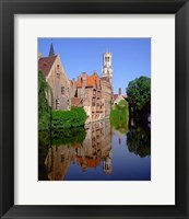 Framed Belfry and Rosary Quay, Belgium