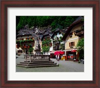 Framed Village of Hallstatt, Salzkammergut, Austria