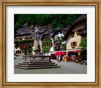 Framed Village of Hallstatt, Salzkammergut, Austria