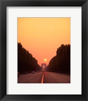 Framed Arc de Triomphe at Sunset, Paris, France