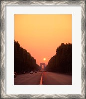 Framed Arc de Triomphe at Sunset, Paris, France