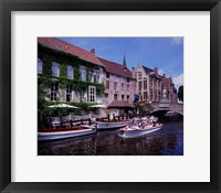 Framed Tourist Boats, Bruges, Belgium