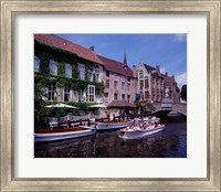 Framed Tourist Boats, Bruges, Belgium