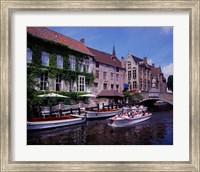 Framed Tourist Boats, Bruges, Belgium