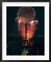 Framed Fireworks, Eiffel Tower, Paris, France