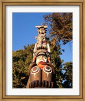 Framed Native American Totem Pole