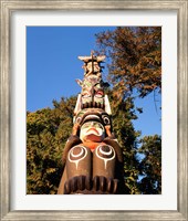 Framed Native American Totem Pole