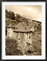 Framed Medieval houses, Aveyron, Conques, France