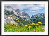 Framed Karwendel Mountain Range