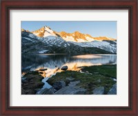 Framed Sunrise at Lake Gerlos