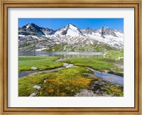 Framed Reichenspitz Mountains and Lake Gerlos