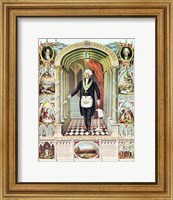 Framed George Washington as a Freemason