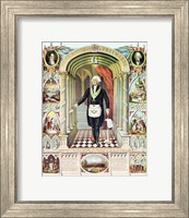 Framed George Washington as a Freemason