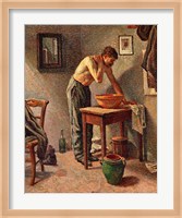 Framed Man Washing Himself, 1886