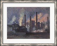 Framed Factories Near Charleroi, 1897