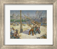 Framed Pile-drivers, Seine Quai, Billancourt, 1902-1903