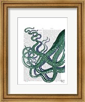 Framed Octopus Tentacles Green and Blue