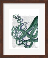 Framed Octopus Tentacles Green and Blue