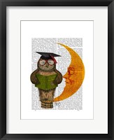 Owl On The Moon Framed Print