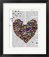Butterfly Heart Framed Print