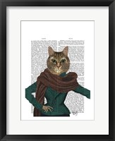 Feline Fashionista Framed Print