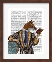 Framed Book Reader Fox