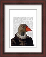 Framed Elizabethan Goose in a Ruff