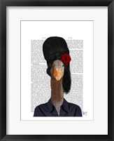 Amy Winehouse Goose I Framed Print