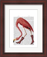 Framed Flamingo in Pink Boots