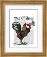 Framed Rooster With Loudhailer