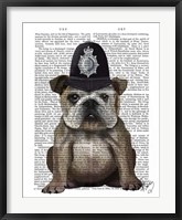 Framed Bulldog Policeman