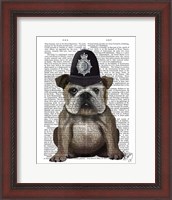 Framed Bulldog Policeman