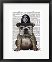 Bulldog Policeman Framed Print