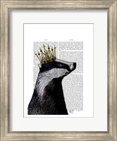 Framed Badger King I