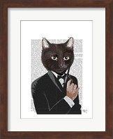 Framed James Bond Cat