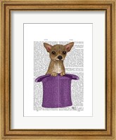 Framed Chihuahua in Top Hat