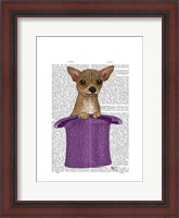Framed Chihuahua in Top Hat