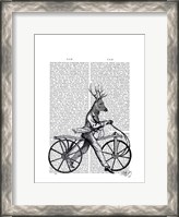 Framed Dandy Deer on Vintage Bicycle