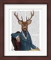 Framed Distinguished Deer Portrait