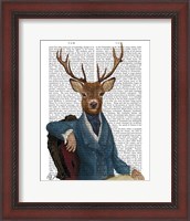 Framed Distinguished Deer Portrait