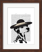 Framed Dalmatian and Brimmed Black Hat