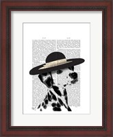 Framed Dalmatian and Brimmed Black Hat
