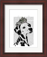 Framed Dalmatian with Tiara