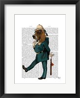 Framed Basset Hound Policeman I