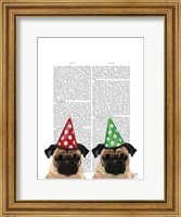 Framed Party Pugs Pair