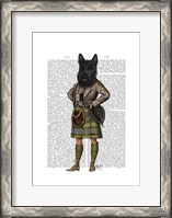 Framed Scottish Terrier in Kilt