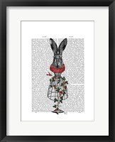Framed Strawberry Hare